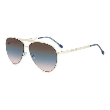 Brown Teal Pilot Ladies Sunglasses