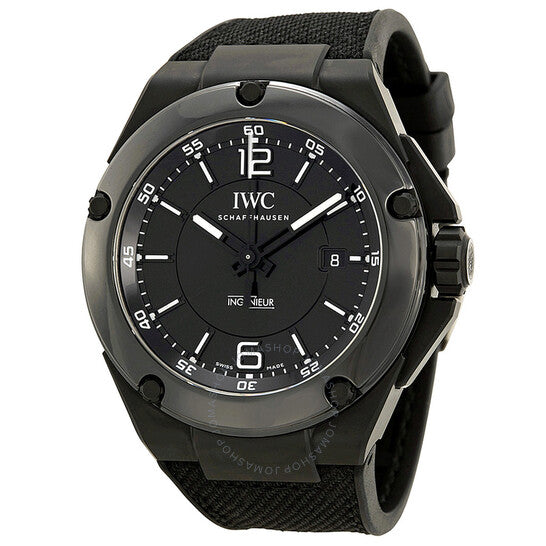 ساعة IWC Ingenieur أوتوماتيكية AMG للرجال من السيراميك الأسود