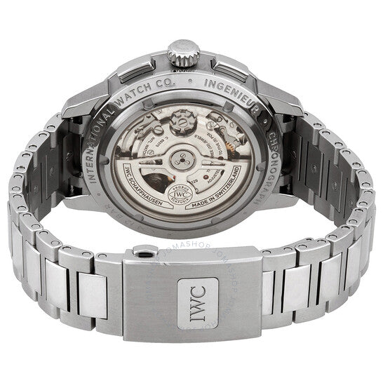 ساعة IWC Ingenieur كرونوغراف أوتوماتيكية للرجال بمينا أزرق