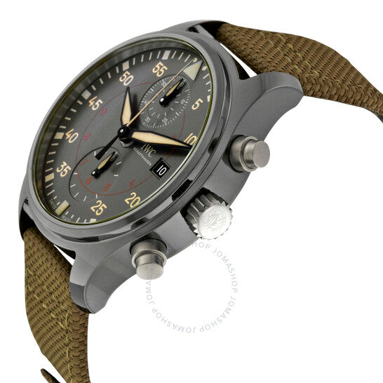 ساعة IWC Pilot الأوتوماتيكية للرجال بمينا أنثراسيت