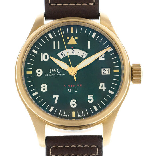 IWC, Pilot UTC Spitfire Automatic Green Dial Men's Watch