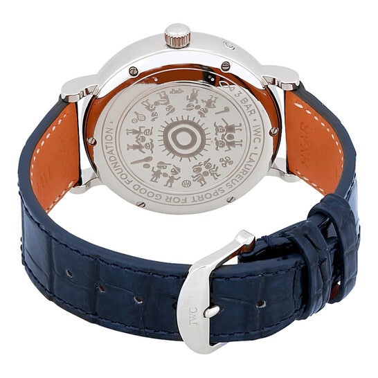 ساعة IWC Portofino أوتوماتيكية للسيدات بمينا أزرق