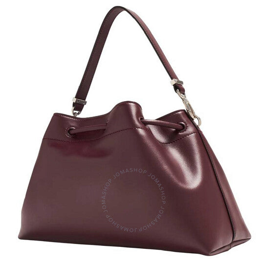 Jimmy Choo, Diamond Drawstring Leather Shoulder Bag