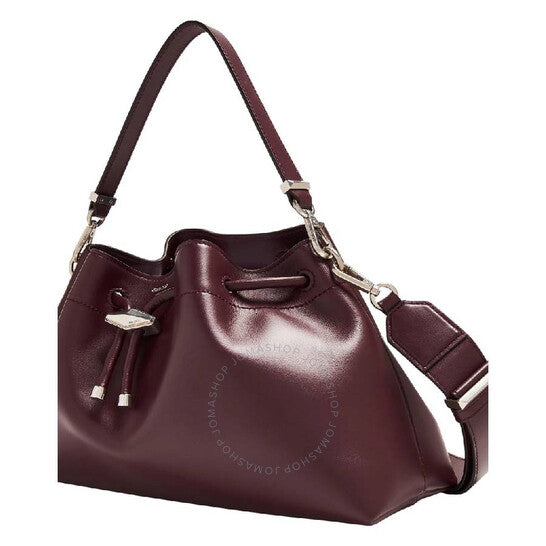 Jimmy Choo, Diamond Drawstring Leather Shoulder Bag