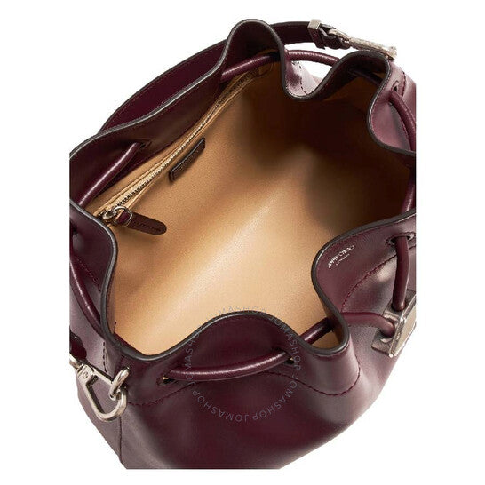 Jimmy Choo, Diamond Drawstring Leather Shoulder Bag