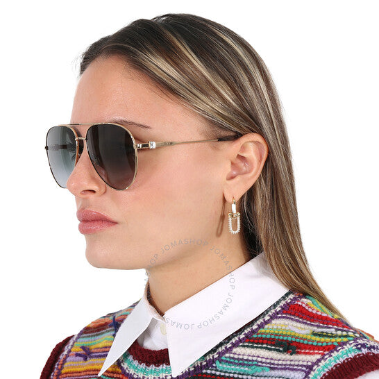 نظارة شمسية نسائية رمادية بايلوت من جيمي تشو
