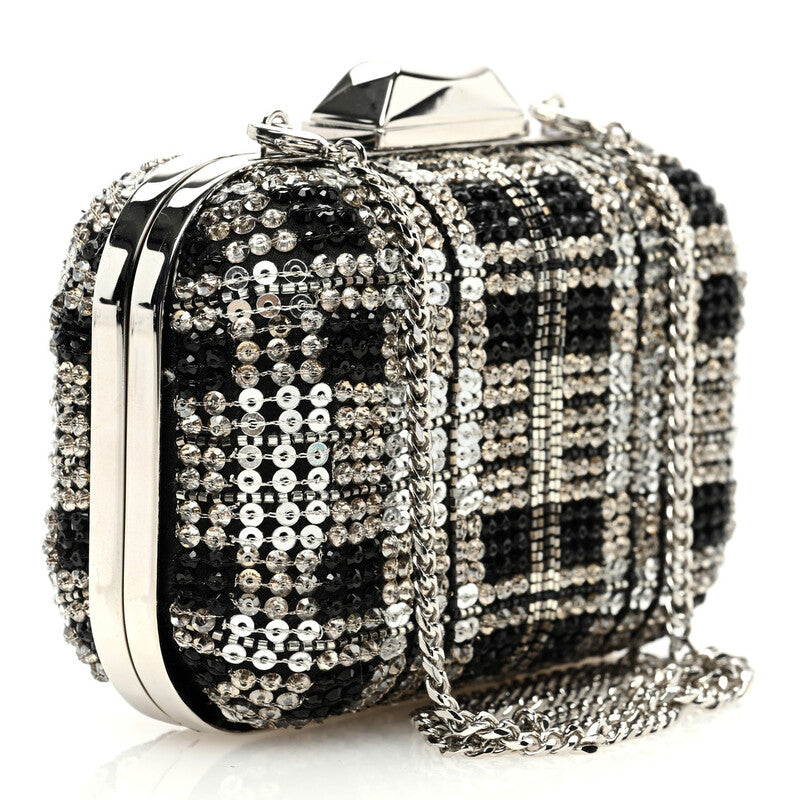 Micro Cloud Sequin-Embellished Clutch