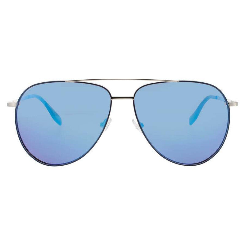 Men's Blue Rectangular Sunglasses