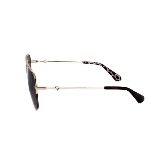 Ladies Brown Pilot Sunglasses