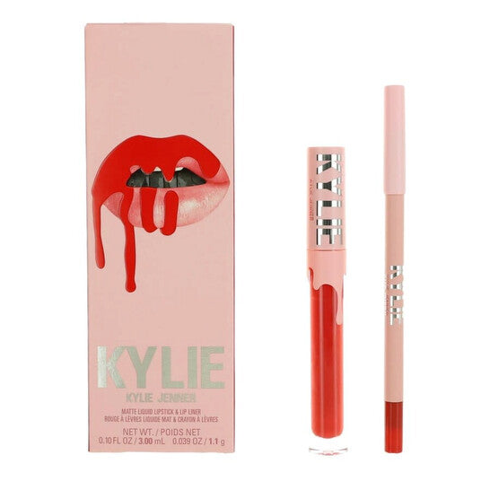 Kylie Cosmetics, Ladies Matte Liquid Lipstick & Lip Liner Boss Makeup