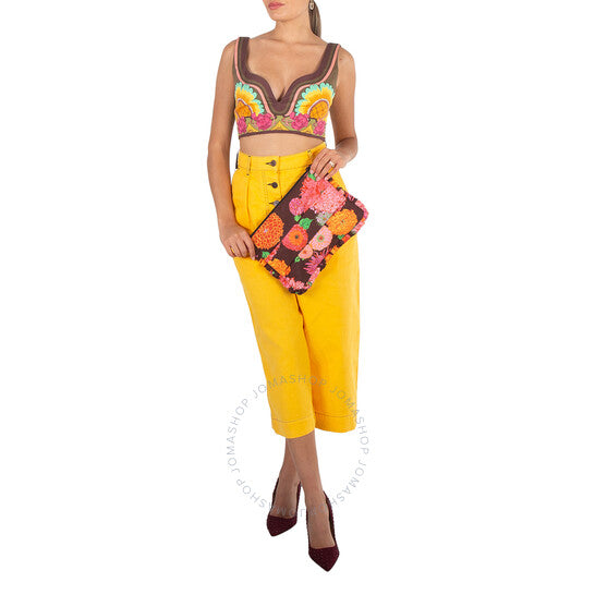 La Double J, Floral Print Clutch