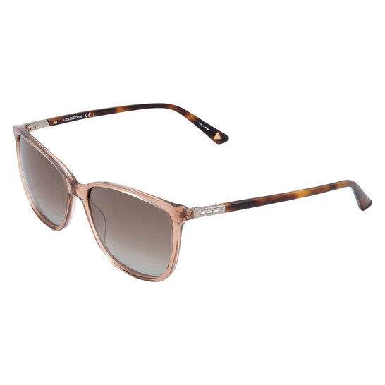 Brown Gradient Square Ladies Sunglasses