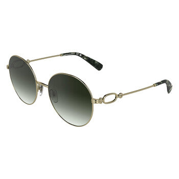 Khaki Gradient Round Ladies Sunglasses