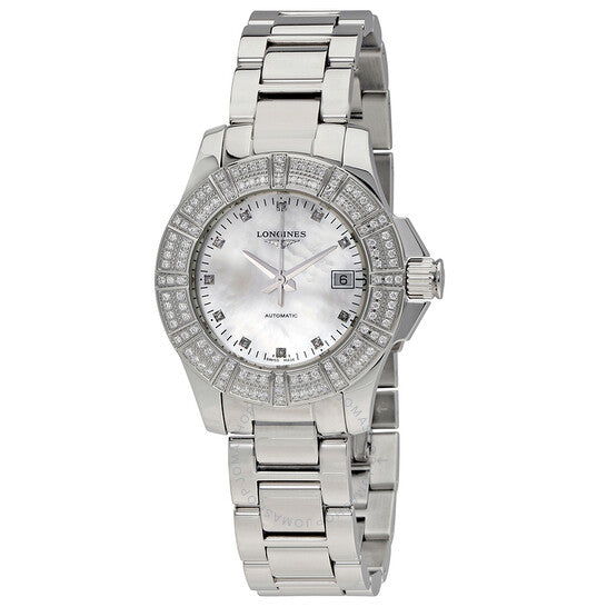 Longines, Conquest Automatic Mother of Pearl Dial Ladies Watch