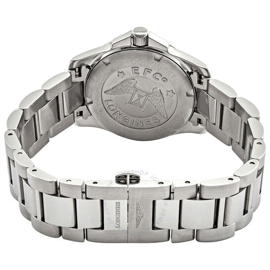 Longines, Conquest Blue Sunray Diamond Dial Ladies Watch