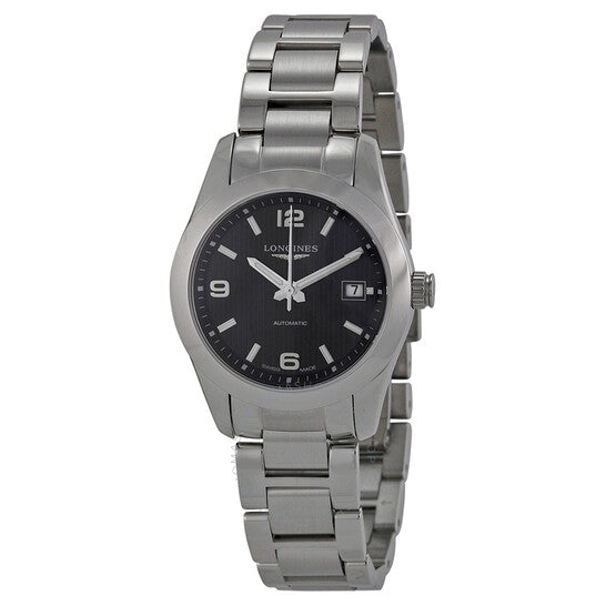 Longines, Conquest Classic Black Dial Stainless Steel Ladies Watch L22854566