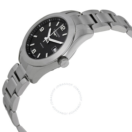 Longines, Conquest Classic Black Dial Stainless Steel Ladies Watch L22854566