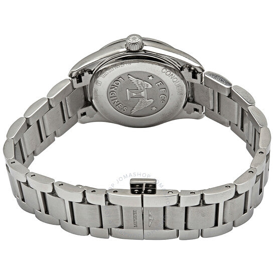 ساعة لونجين كونكويست كلاسيك كوارتز بمينا سوداء للسيدات