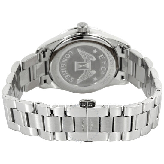 Longines, Conquest Classic Quartz Diamond Silver Dial Ladies Watch