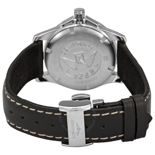 Longines, Conquest Quartz Black Dial Ladies Watch