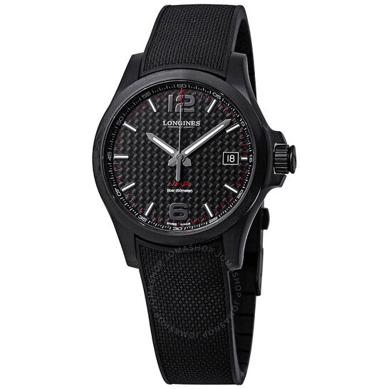 Longines, Conquest V.H.P. Black Carbon Dial Men's Watch