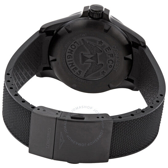 Longines, Conquest V.H.P. Perpetual Quartz Black Carbon Dial Men's Watch