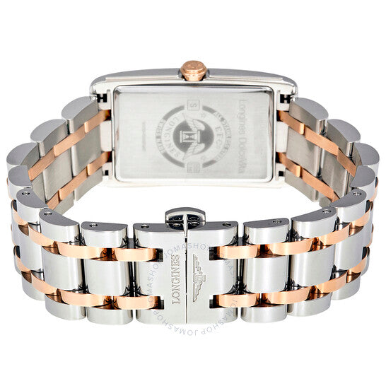 لونجين، ساعة دولتشي فيتا للسيدات بمينا أسود ومرصعة بالألماس