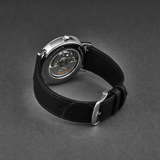 لونجين، ساعة رجالية أوتوماتيكية أنيقة بمينا فضي مرصعة بالألماس