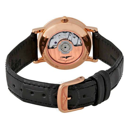 Longines, Elegant Collection Automatic 18K Rose Gold Ladies Watch