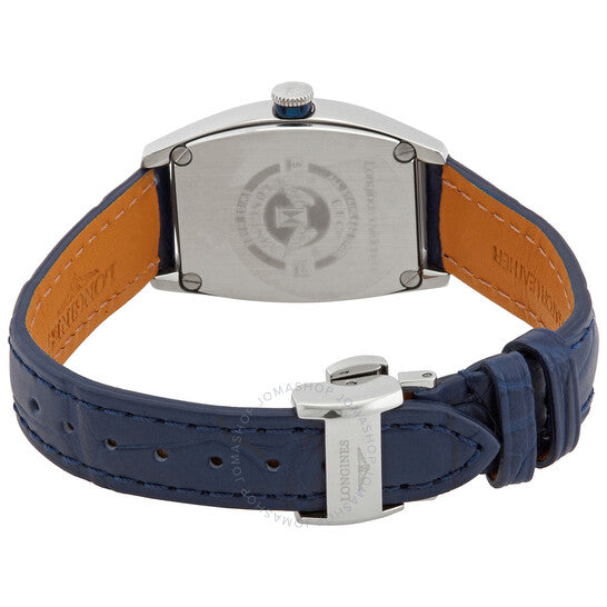 لونجين، ساعة إيفيدينزا أوتوماتيكية بمينا زرقاء للسيدات