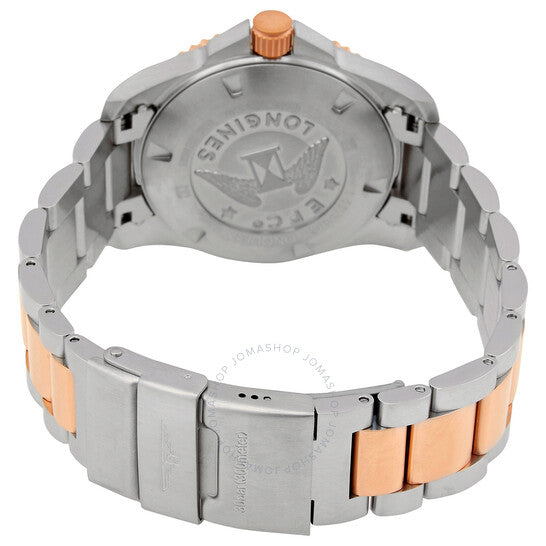 لونجين، ساعة هيدروكونكويست أوتوماتيكية للرجال بمينا أسود