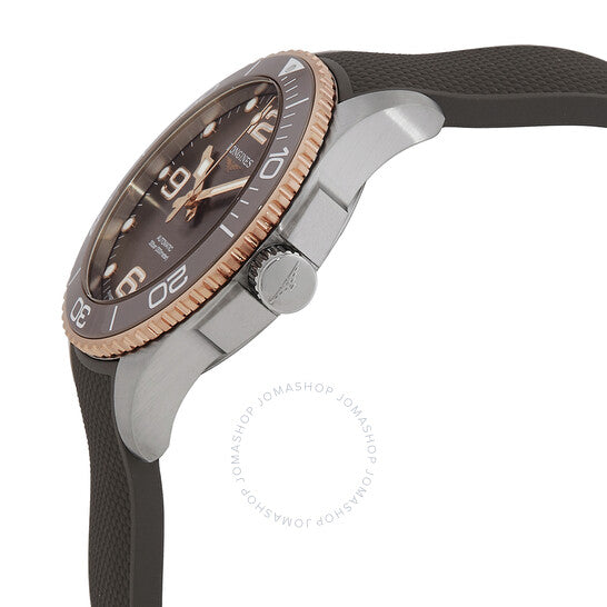 لونجين، ساعة هيدروكونكويست أوتوماتيكية للرجال بمينا رمادي