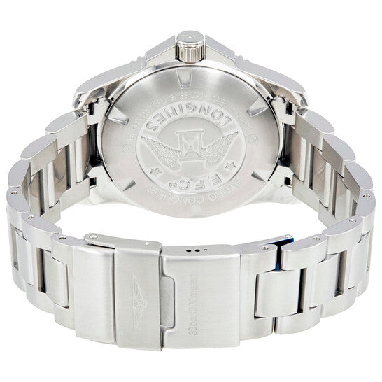 Longines, HydroConquest Black Dial Stainless Steel Automatic Men's Watch