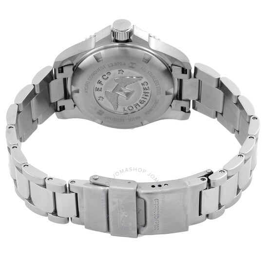 ساعة لونجين هيدروكونكويست كوارتز زرقاء اللون للسيدات