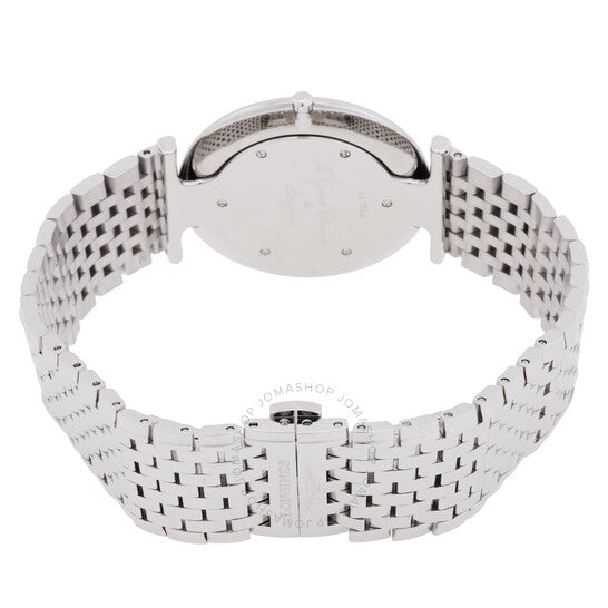 ساعة لونجين لا غراندي كوارتز بمينا بيضاء للسيدات