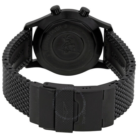 ساعة لونجين ليجند دايفر أوتوماتيكية للرجال بمينا أسود