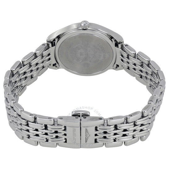 لونجين، ساعة لير النسائية بمينا أبيض من الفولاذ