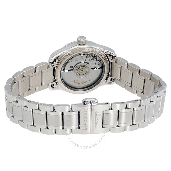 ساعة لونجين ماستر أوتوماتيكية بمينا أسود للسيدات