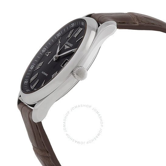 ساعة لونجين ماستر أوتوماتيكية للرجال بمينا أسود