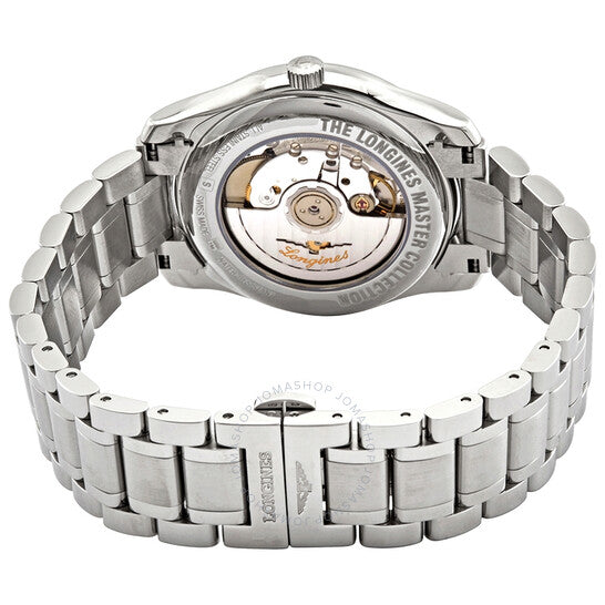 ساعة لونجين ماستر أوتوماتيك مون فايز للرجال بمينا أزرق