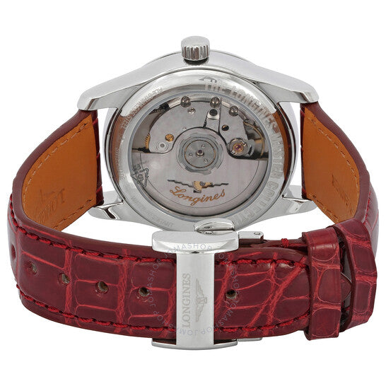 ساعة لونجين ماستر أوتوماتيكية مرصعة بالألماس للسيدات