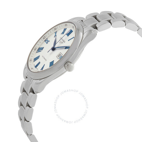 ساعة لونجين ماستر أوتوماتيكية للرجال بمينا فضي