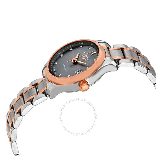 Longines, Master Collection Automatic Diamond Black Dial Ladies Watch