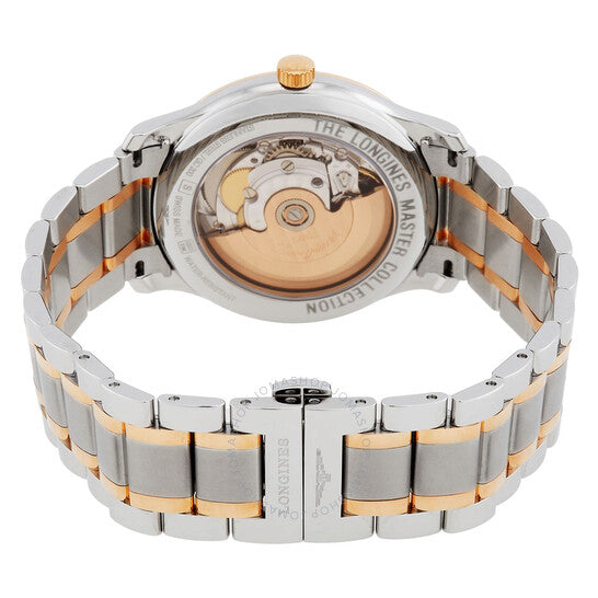 ساعة لونجين ماستر كوليكشن أوتوماتيكية للرجال بمينا أبيض