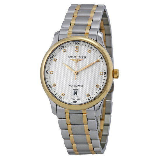 Longines, Master Automatic Diamond Silver Dial Men's Watch