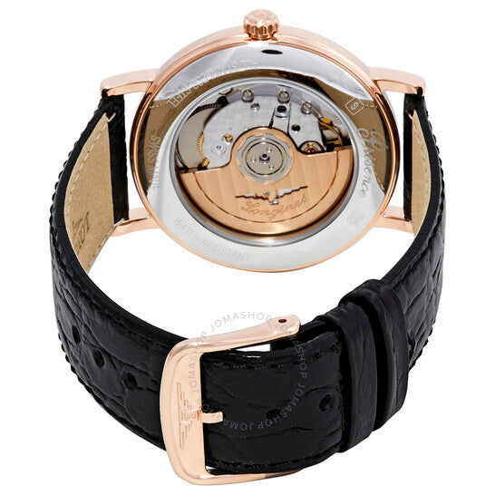 لونجين، ساعة بريسنس أوتوماتيكية للرجال بمينا أبيض