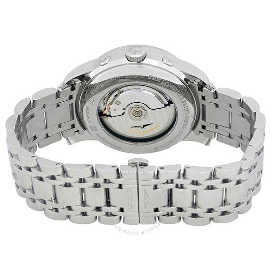 ساعة لونجين سانت إيمييه أوتوماتيكية للرجال بمينا أسود