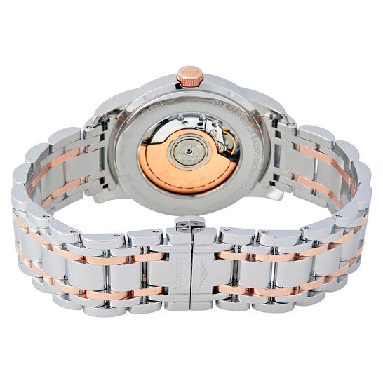 ساعة لونجين سانت إيمييه للرجال أوتوماتيكية بمينا فضية من مجموعة لونجين سانت إيمييه