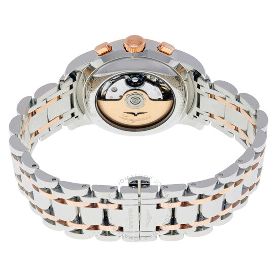 ساعة لونجين سانت إيمييه كرونوغراف أوتوماتيكية سوداء للرجال