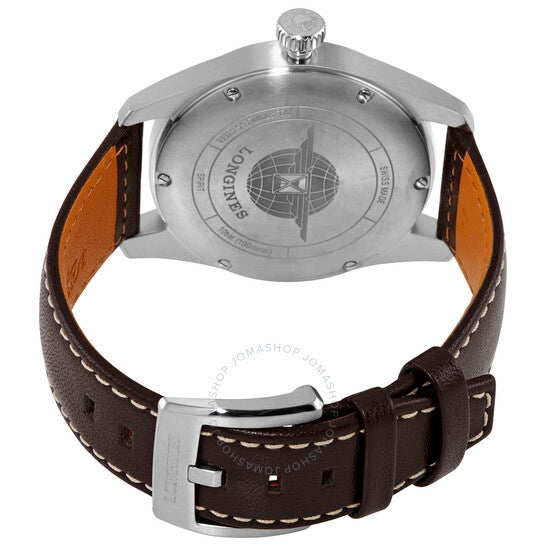 لونجين، ساعة سبيريت أوتوماتيكية للرجال بمينا أسود